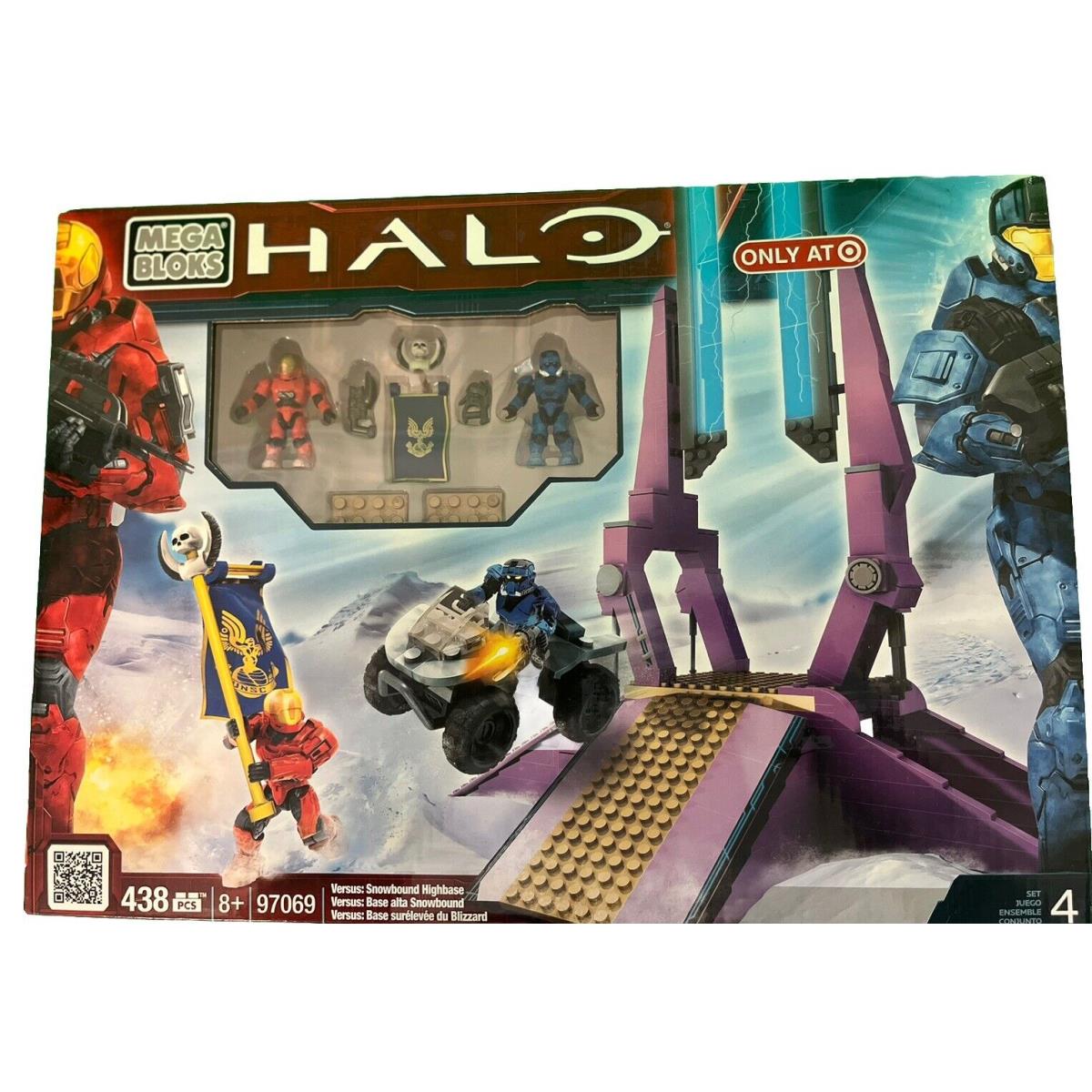 Mega Bloks 97069 Halo Versus Snowbound Highbase Target Exclusive Rare