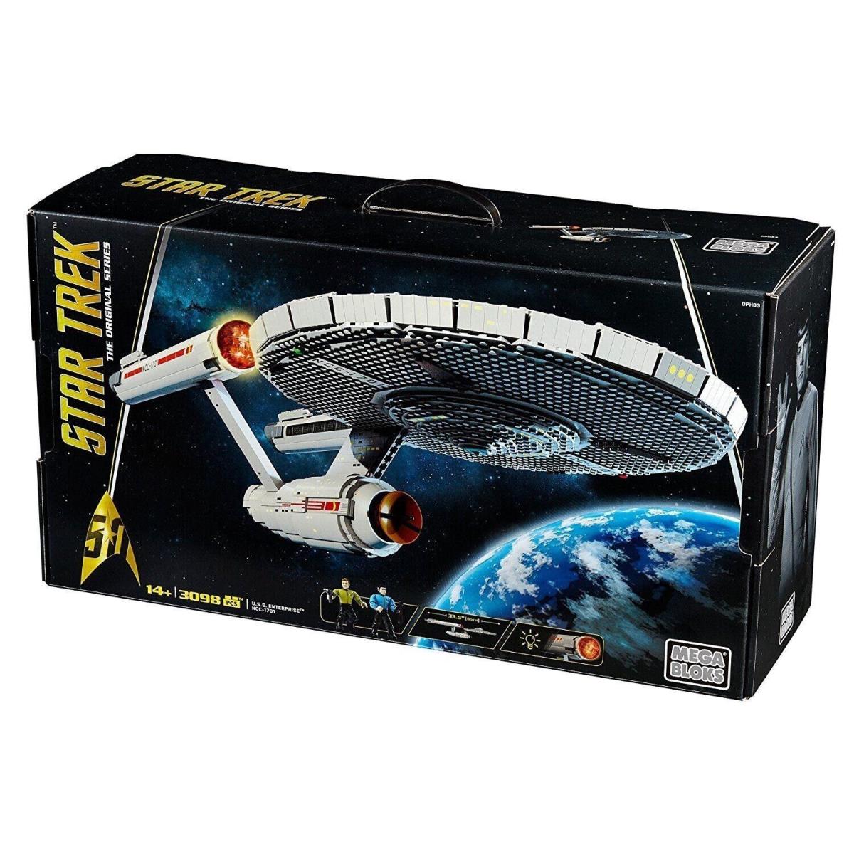 Mega Bloks Star Trek U.s.s. Enterprise NCC-1701 Collector Construction Set