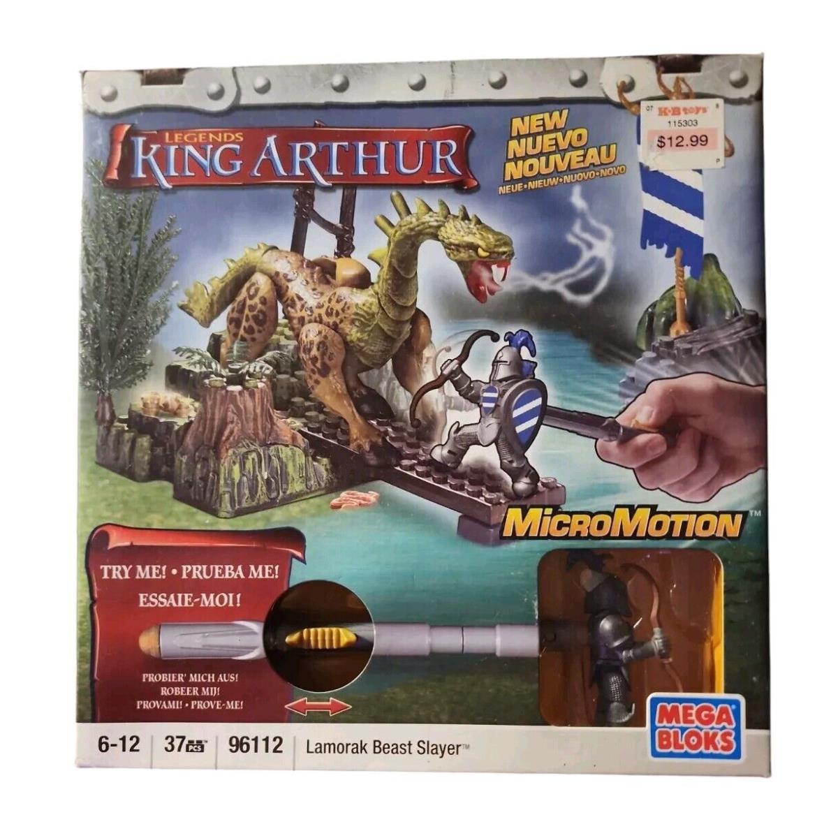 Mega Bloks 96112 King Arthur Lamorak Beast Slayer Retired Set