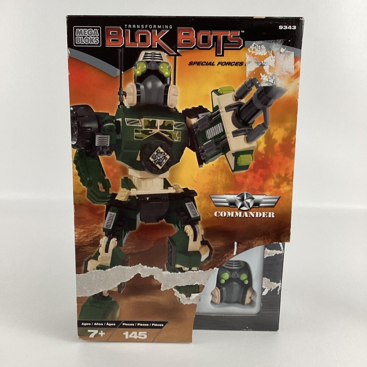 Mega Bloks 9343 Transforming Block Bots Special Forces Commander Robot Vintage