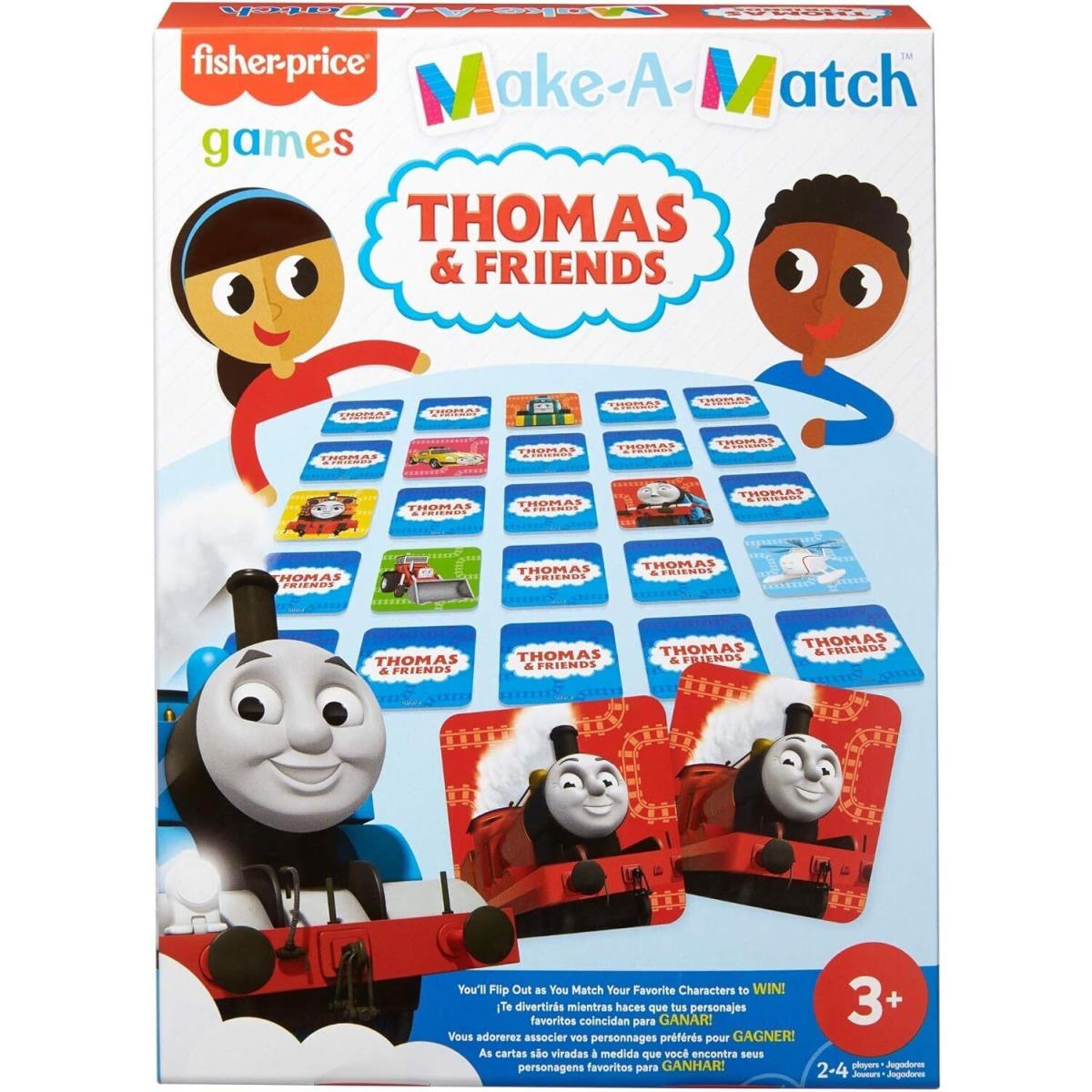 Mattel Gamesfisher-price Make-a-match Card Game with Thomas Friends Theme 56