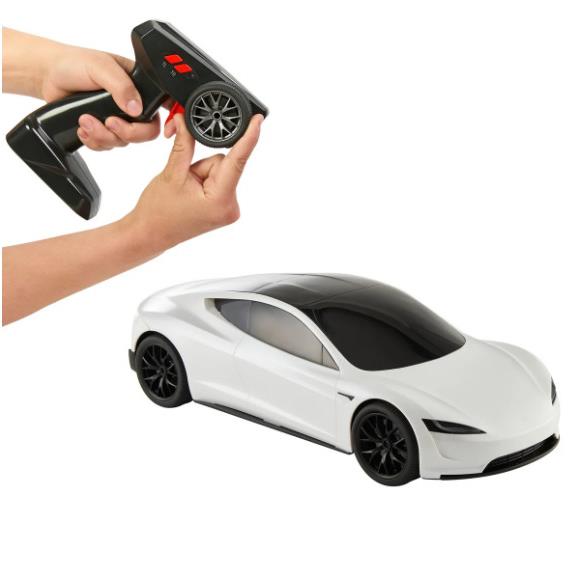 Tesla Roadster Remote Control Hot Wheels RC Car 1:10 Scale White