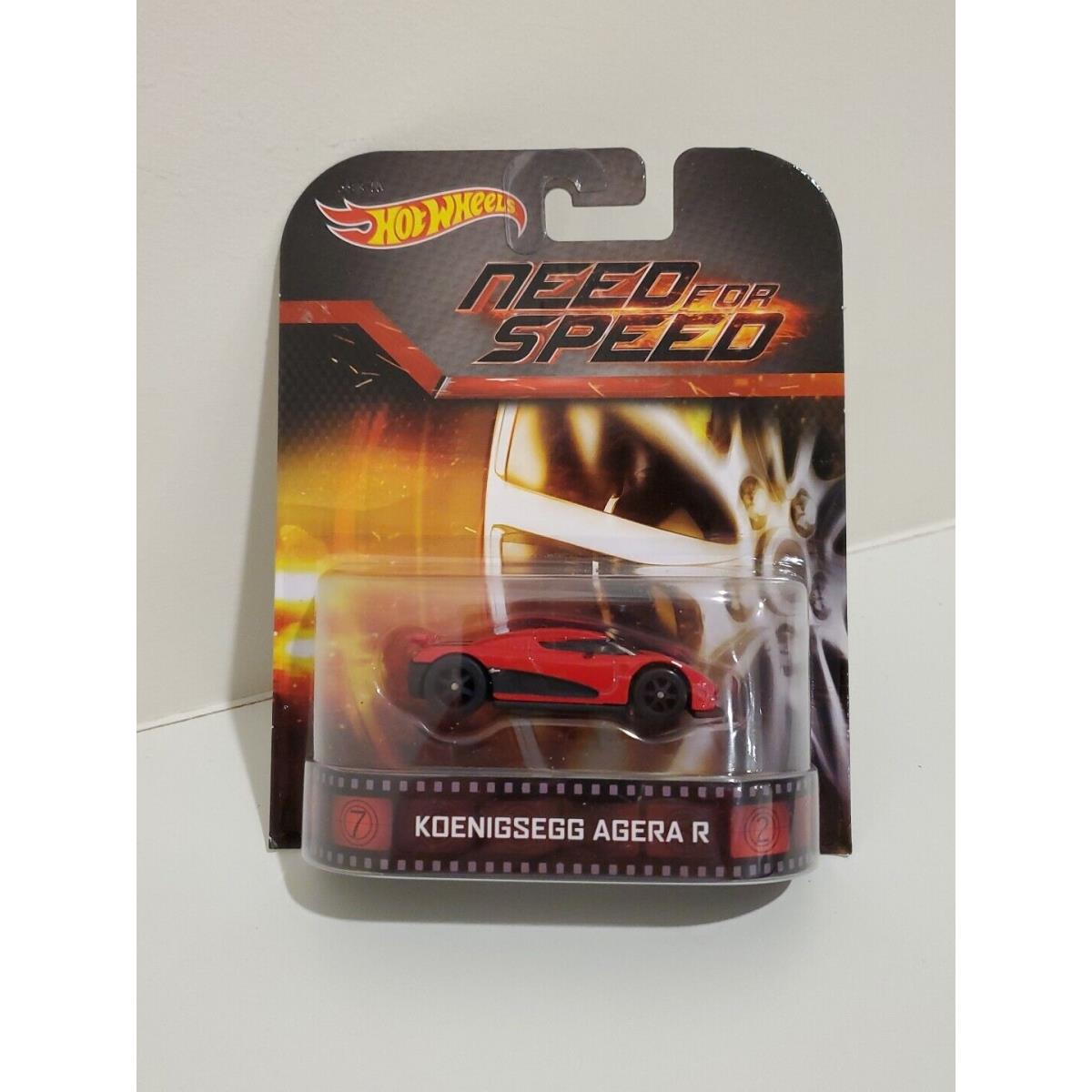 Hot Wheels 2014 Retro Entertainment Need For Speed Koenigsegg Agera R Red BDT86