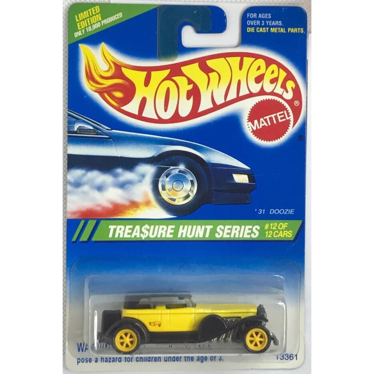 1995 Hot Wheels Treasure Hunt Series `31 Doozie Limited Edition Rare 12 Of 12