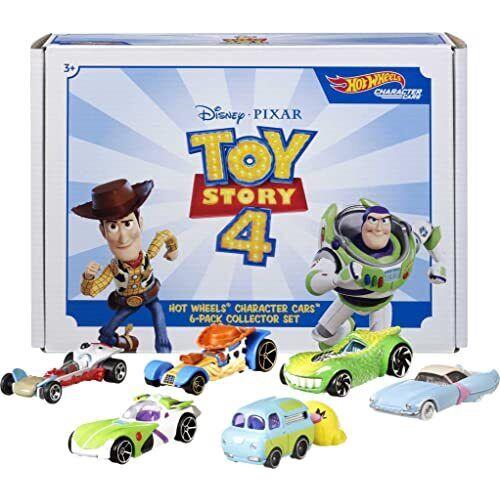 Mattel Disney and Pixar Toy Story 4 Bundle of 6 1:64 Scale Character Cars: