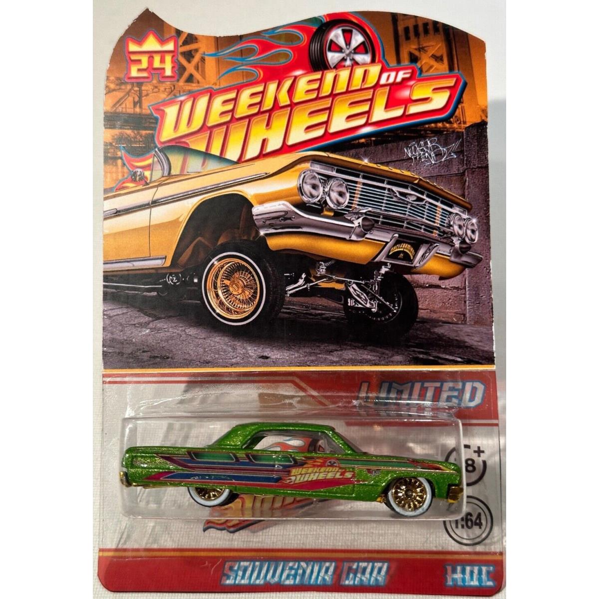 2024 Hot Wheels Sacramento Convention 64 Impala Souvenir Limited Green