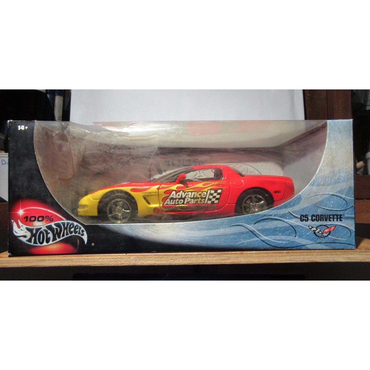 Hot Wheels C5 Corvette 1/18 Scale Advance Auto Parts Chevrolet