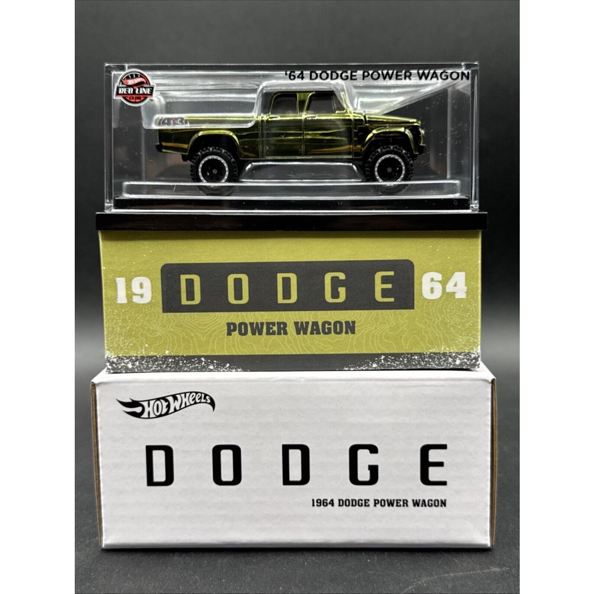 2024 Hot Wheels Green 1964 Dodge Power Wagon Rlc Redline Club Mattel Exclusiv