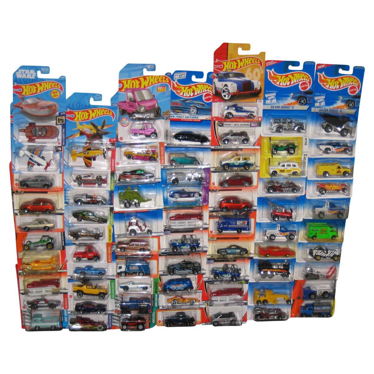 Hot Wheels Matchbox Mattel Mixed Die Cast Collection Toys -- Lot of 70 Cars