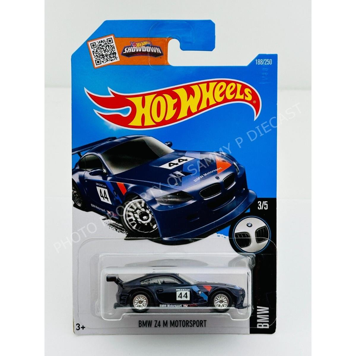 Hot Wheels 2016 Super Treasure Hunt Bmw Z4 M Motorsport in Blister