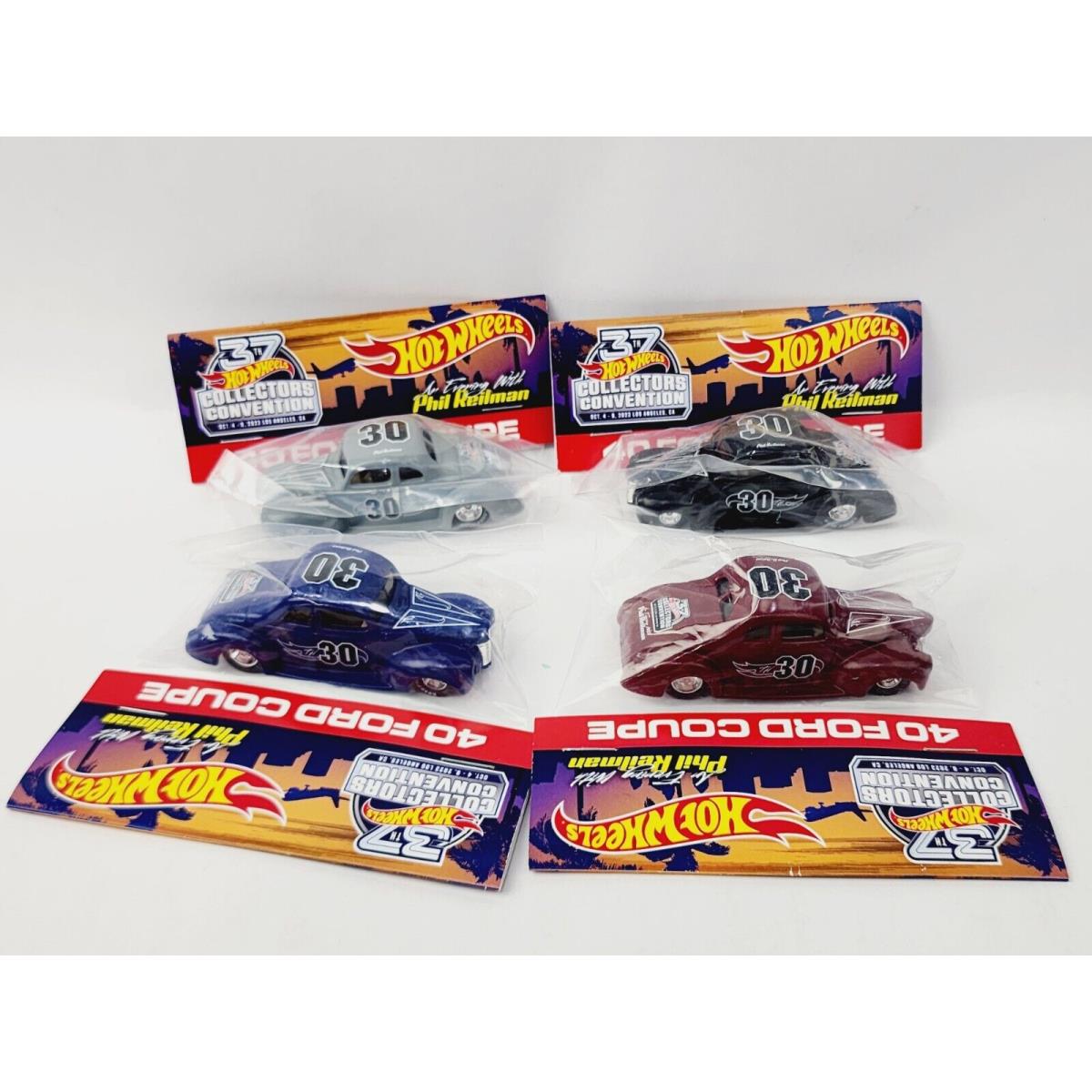 Hot Wheels 37TH Convention `40 Ford Coupe 4 Car Set Very Nice N882