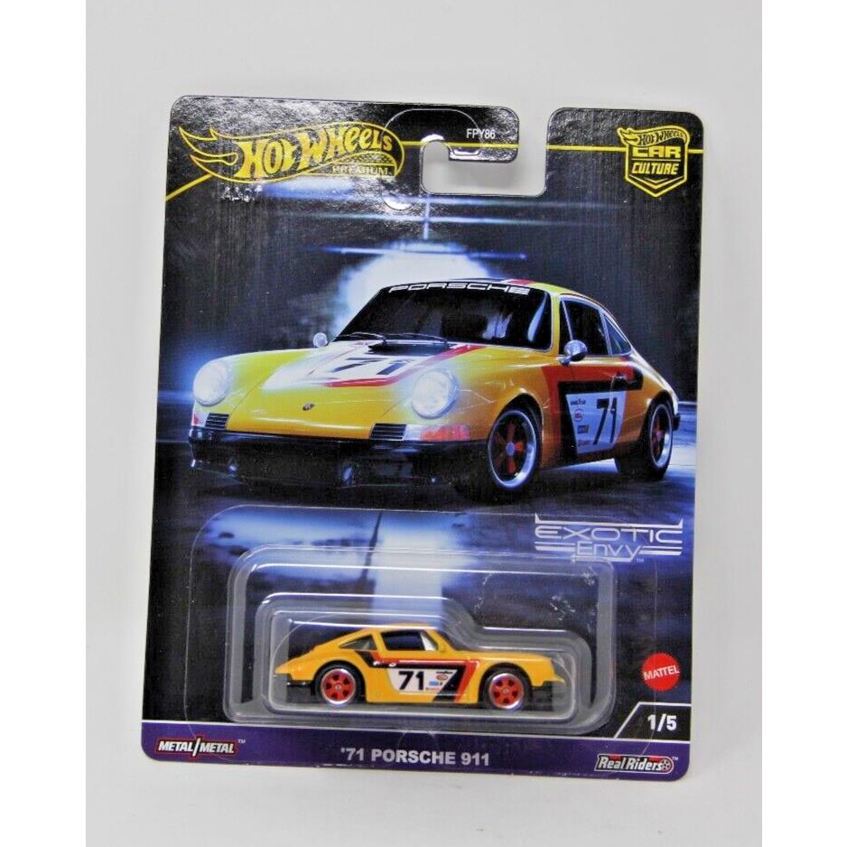 Exotic Envy 71 Porsche 911 - 1/5-Hot Wheels Premium Japanese International Card