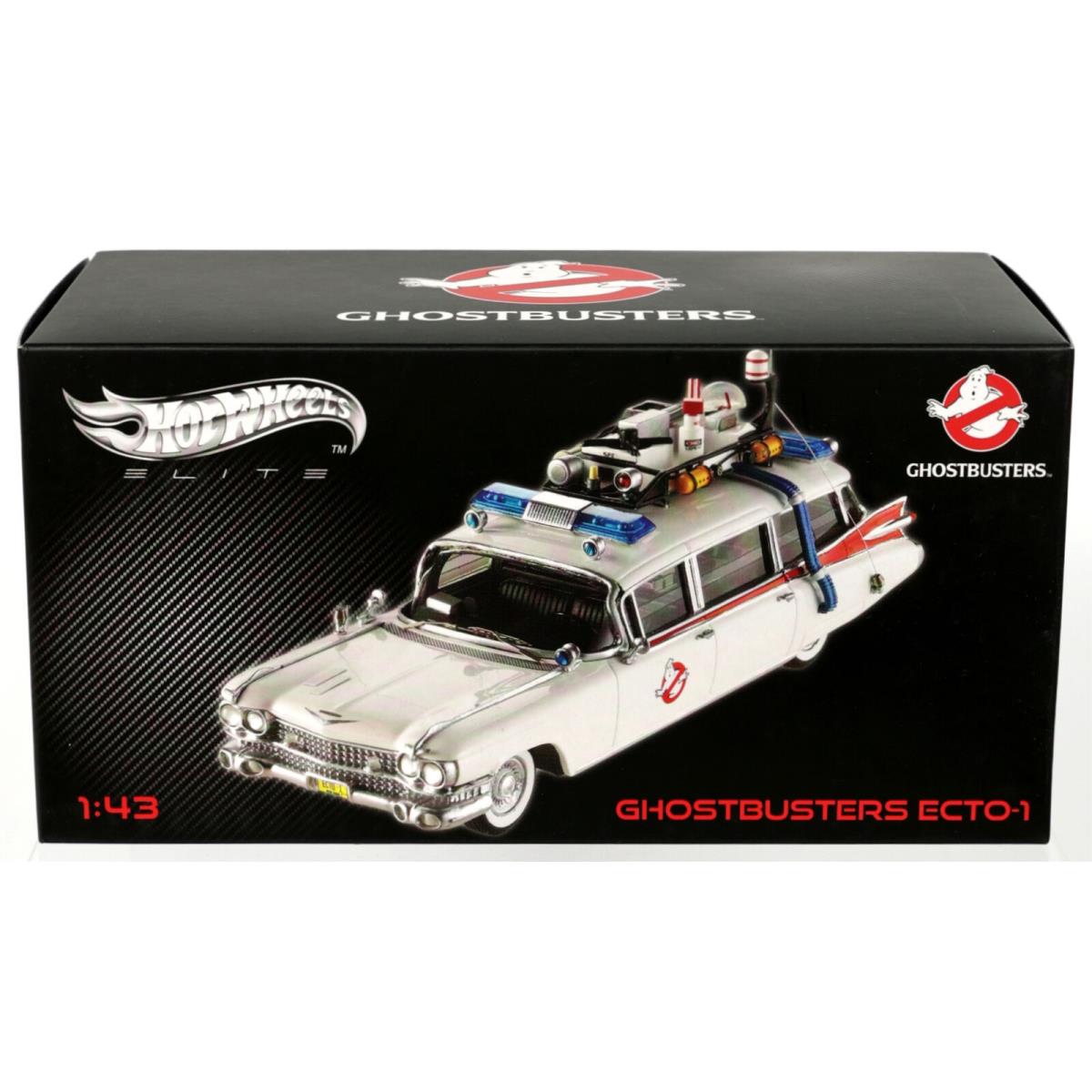 Hot Wheels Ghostbusters Ecto-1 Elite Series - W1194 Nrfb 2011 White 1:43