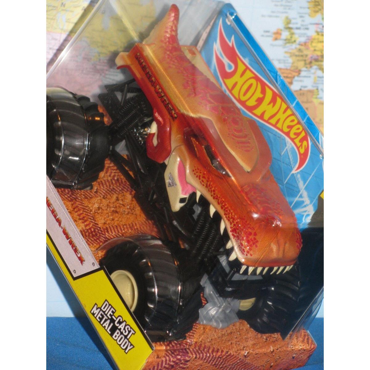 1/24 Hot Wheels Monster Jam Mega Wrex Truck Off-road Diecast Vhtf