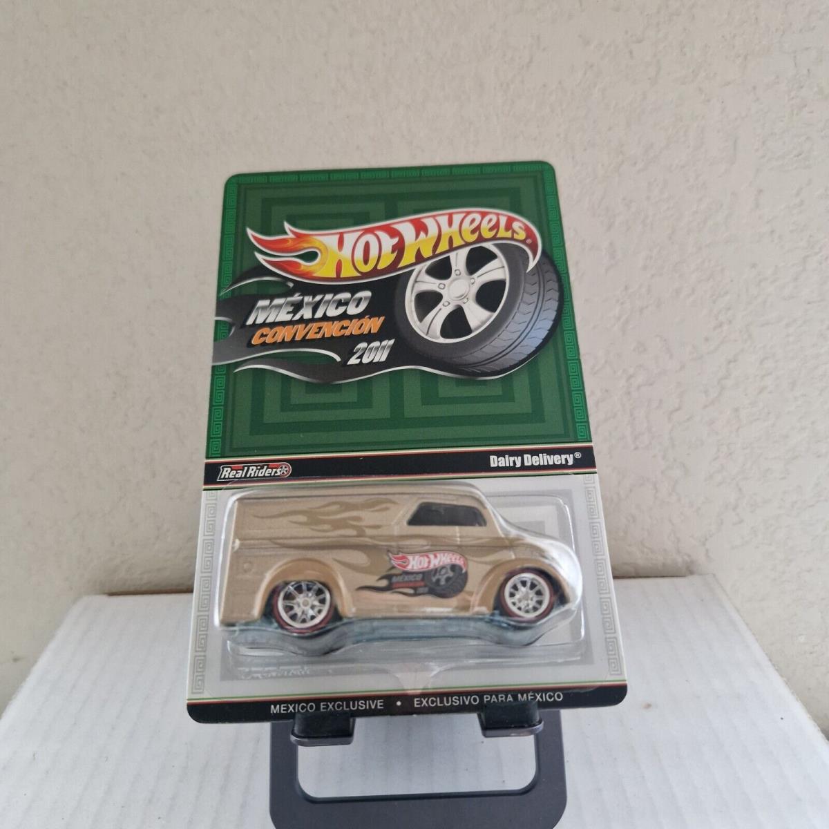 Hot Wheels Mexico Convencion 2011 Dairy Delivery Gold Real Riders L72