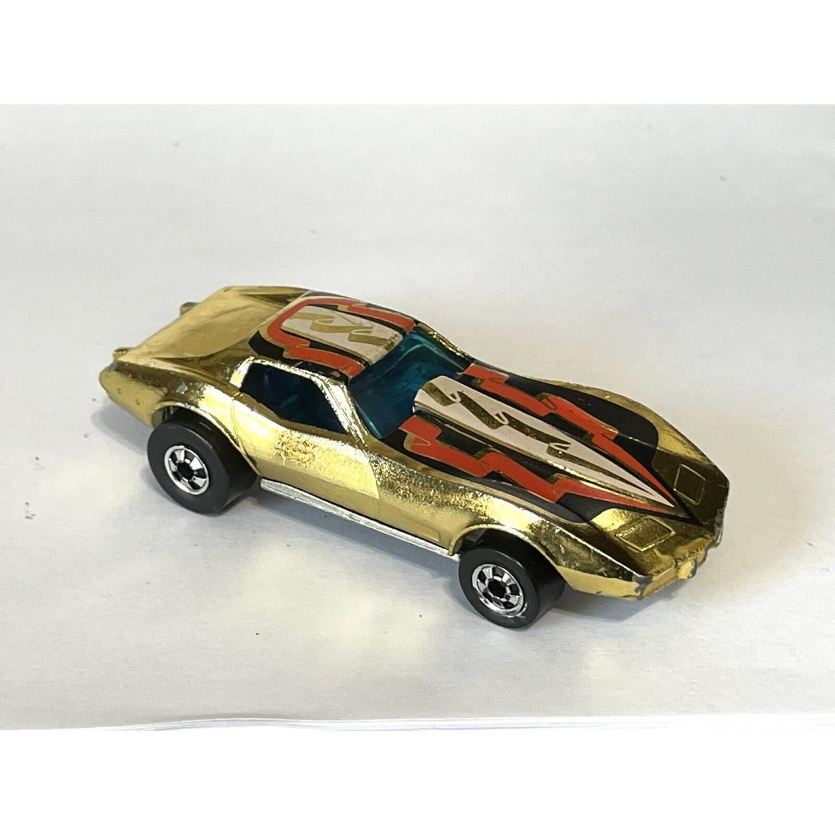 1978 Hot Wheels Blackwall Gold Corvette Stingray Hong Kong