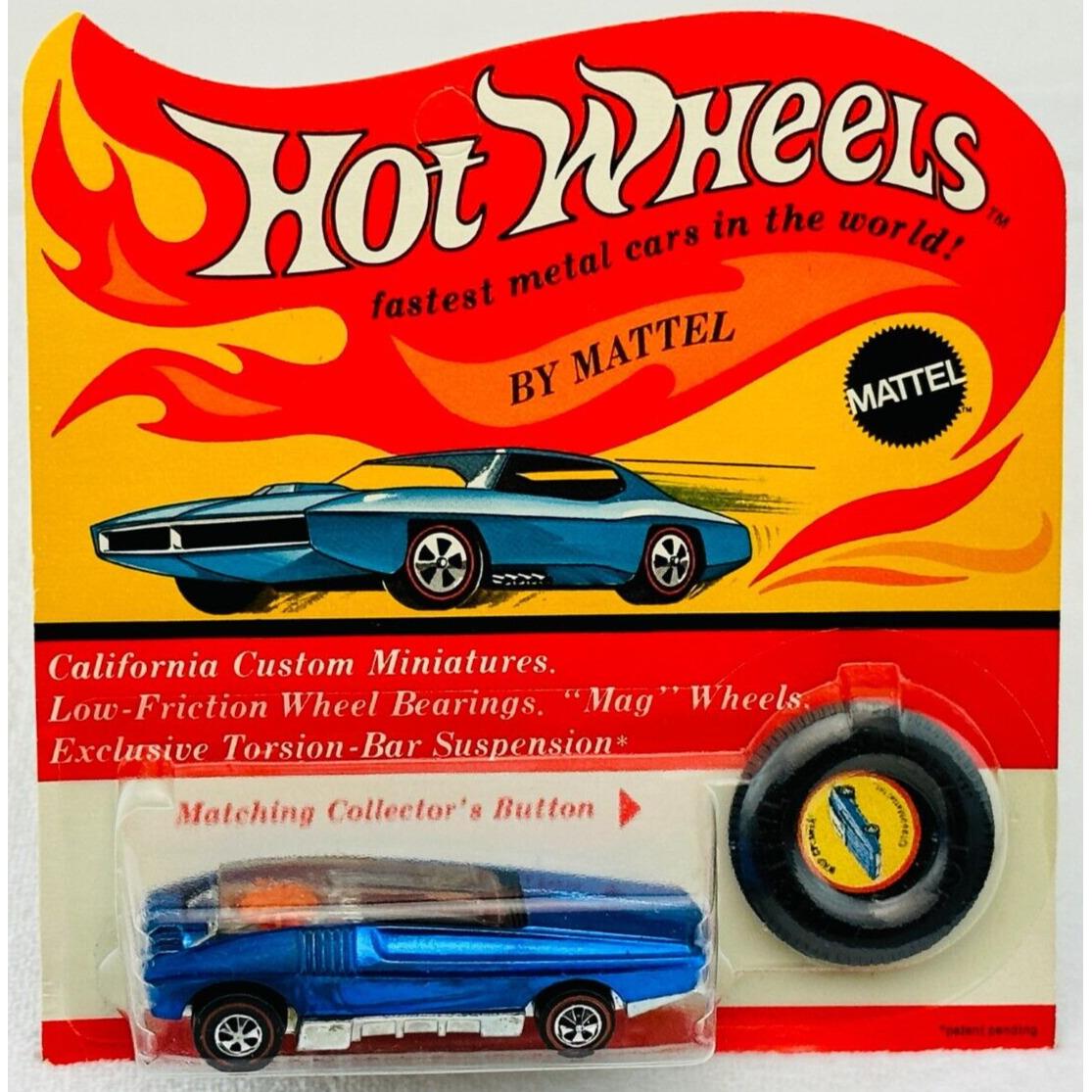 Hot Wheels Redline Whip Creamer Rare Blue US Black Interior in Blisterpack