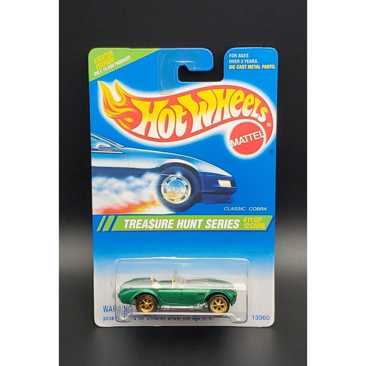 Hot Wheels 1995 Treasure Hunt Series `classic Cobra` 11 Of 12 Limited 1/10 000