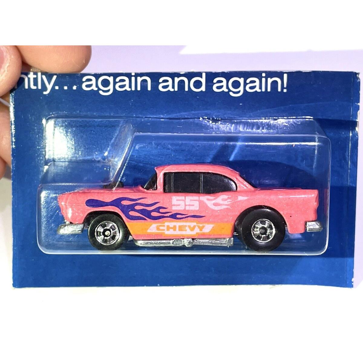 Vintage 1987 Hot Wheels Color Racers Mint On Cut Card 55 Chevy