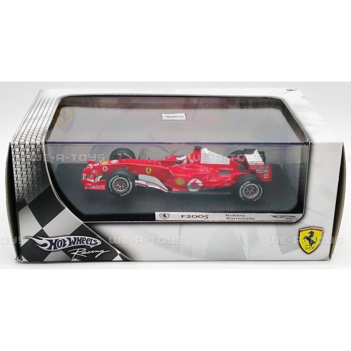 Hot Wheels Racing Ferrari F2005 Rubens Barrichello Vehicle 2004 Mattel G9732