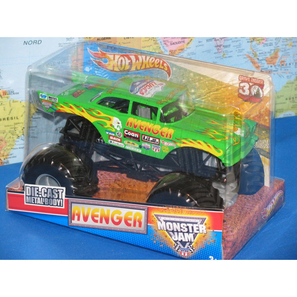 1/24 Hot Wheels Monster Jam Avenger Truck 30th Anniversary Advance Auto Parts