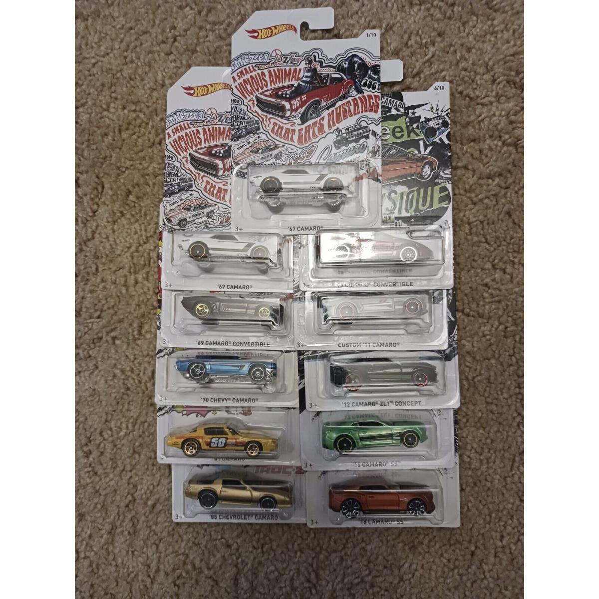 Hot Wheels Camaro 50th Anniversary Walmart Exclusive 2018 Set