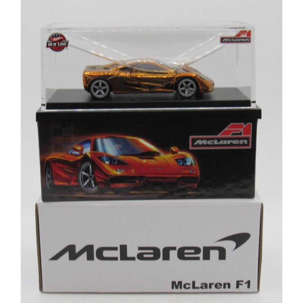 Hot Wheels 2024 Rlc Mclaren F1 Supercar Real Riders Dark Orange Spectraflame