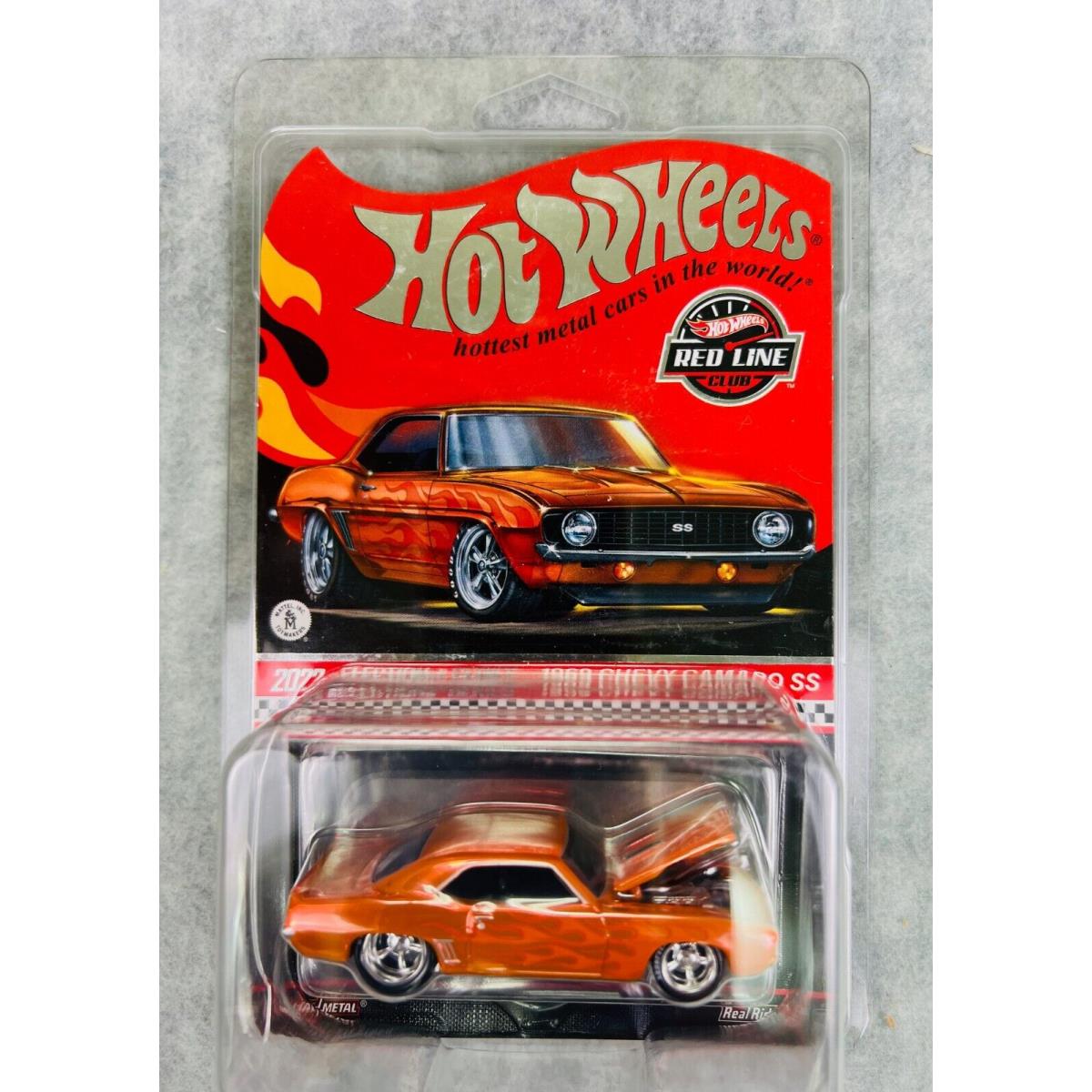 Hot Wheels Rlc 1969 Chevy Camaro SS Orange H26