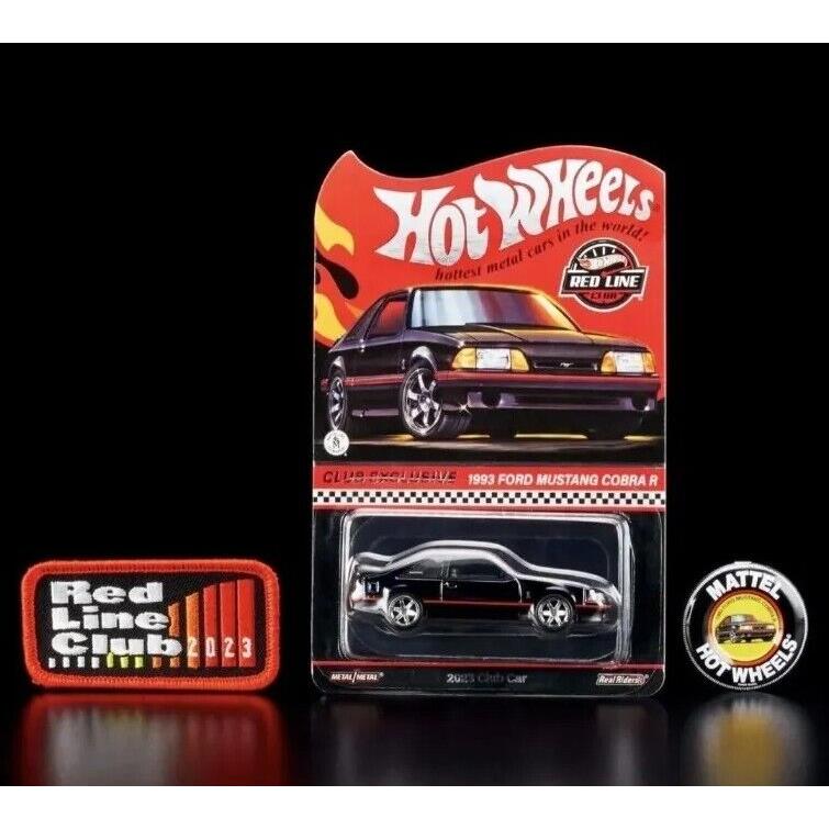 2023 Hot Wheels Rlc Membership Car 1993 Ford Mustang Cobra R Black Nip