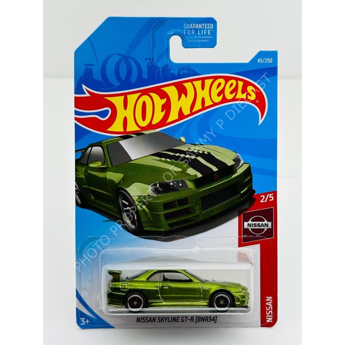 Hot Wheels 2019 Super Treasure Hunt Nissan Skyline Gtr BNR34 R34 Green