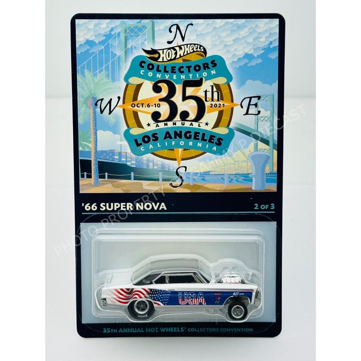 Hot Wheels 2021 35th Annual LA Convention `66 Super Nova 3470/6200 Very Nice