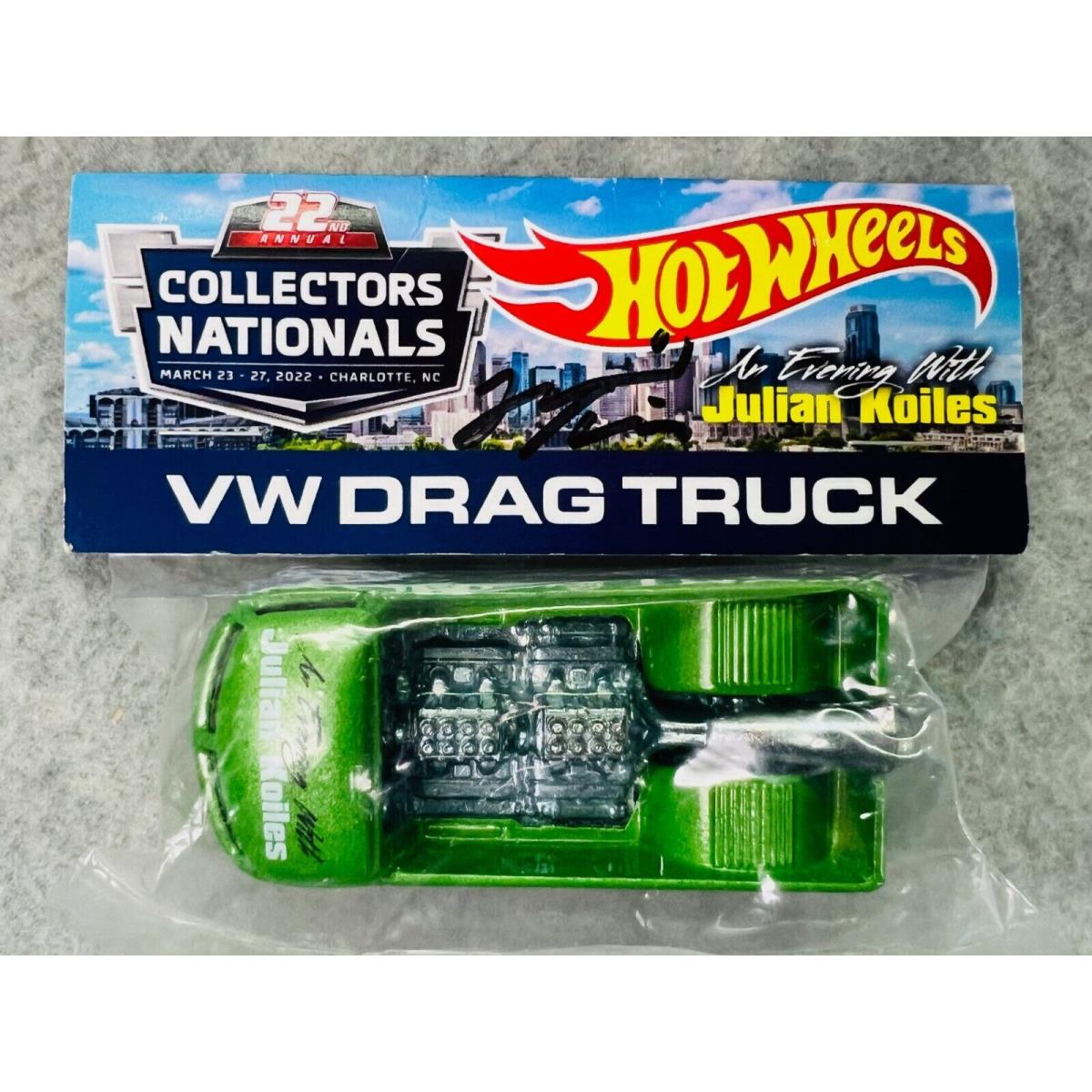 Hot Wheels 22nd Annual Collectors Nationals VW Drag Truck Signed