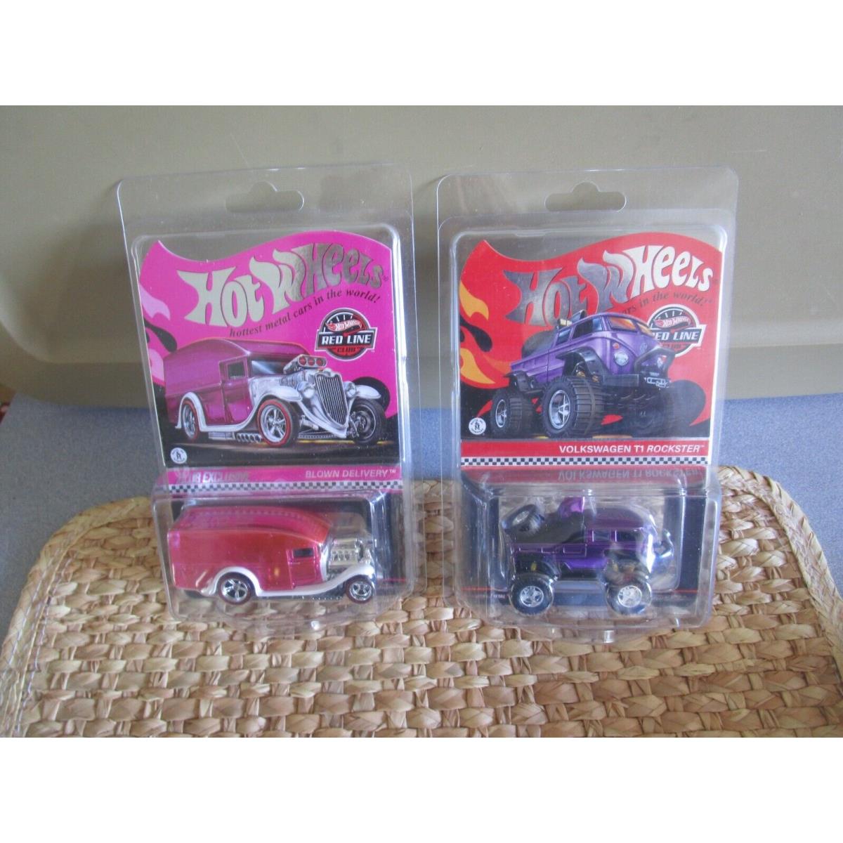 2 Hot Wheels Rlc Special Editions Blown Delivery and V W T 1 Rockster Get 2