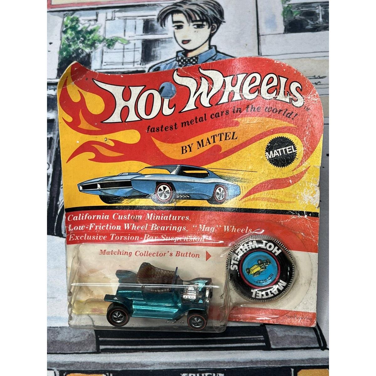 Hot Wheels Redline 1968 Hot Heap with Grey Interior In Package