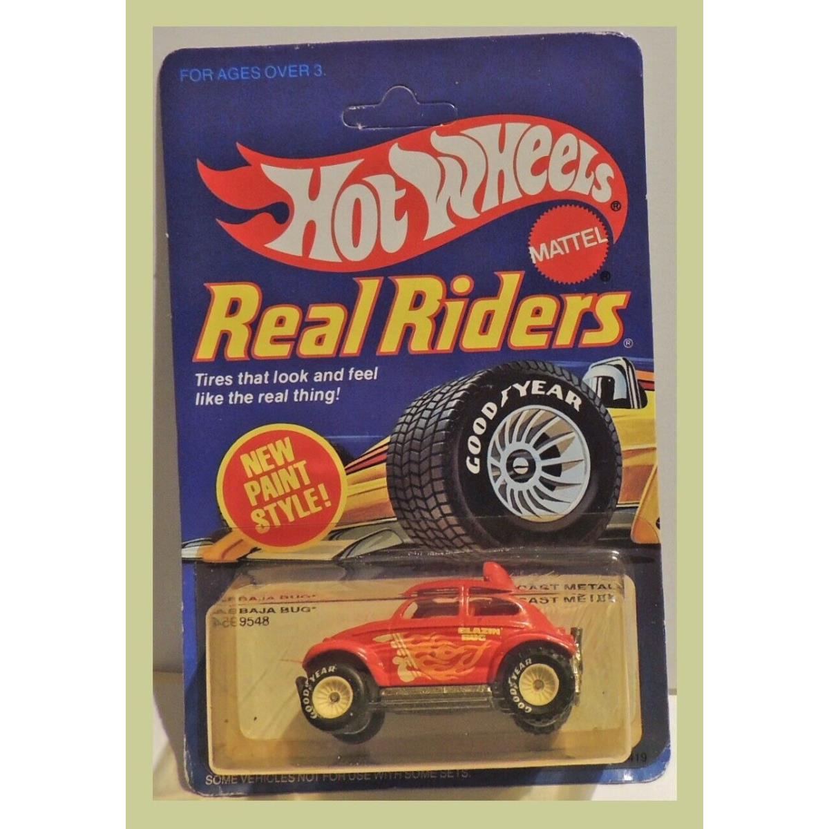 Hot Wheels Real Riders VW Baja Bug 9548 Gyw Hubs Unpunched Card