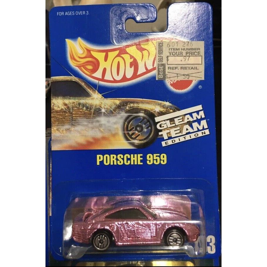 Hot Wheels - Gleam Team 193 - Porsche 959 - on Card