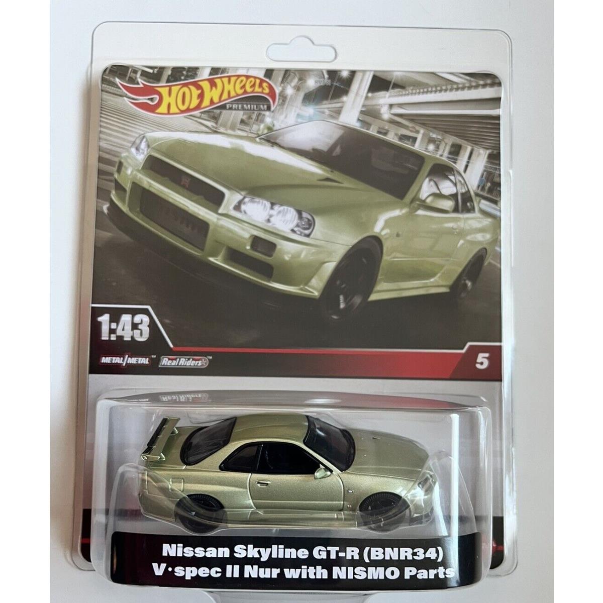 Hot Wheels Nissan Skyline Gt-r BNR34 V Spec II Nur with Nismo Parts 1:43 2024