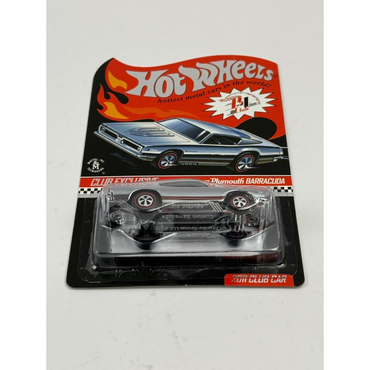 Hot Wheels 2011 Rlc Chrome Custom Plymouth Barracuda Club Exclusive LE 3000