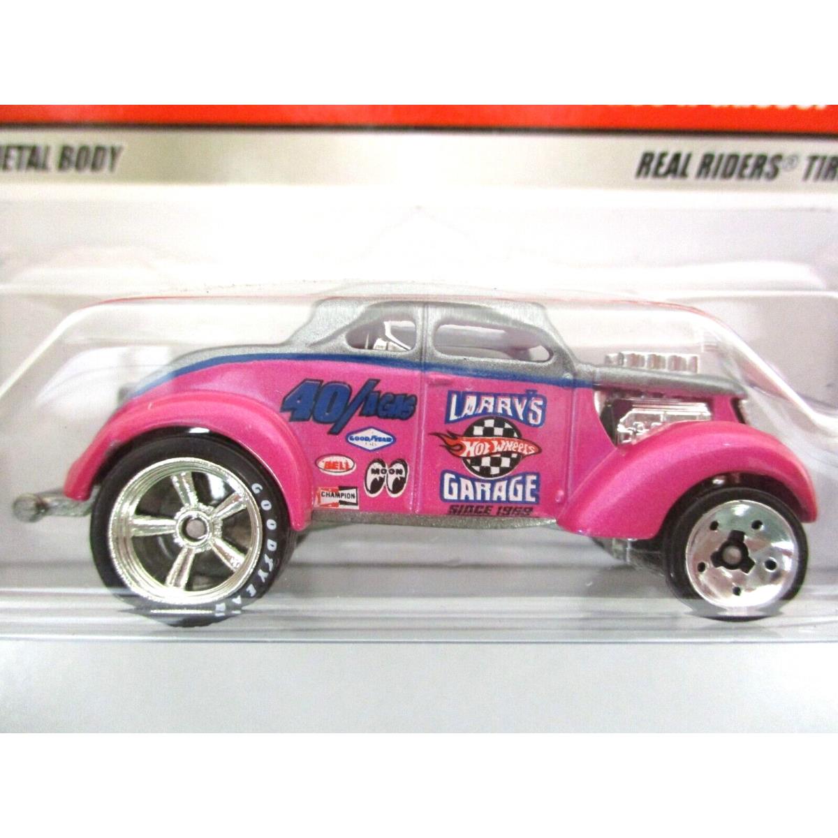 Hot Wheels - Larry`s Garage Chase - Pass `N Gasser Drag Car - Real Riders