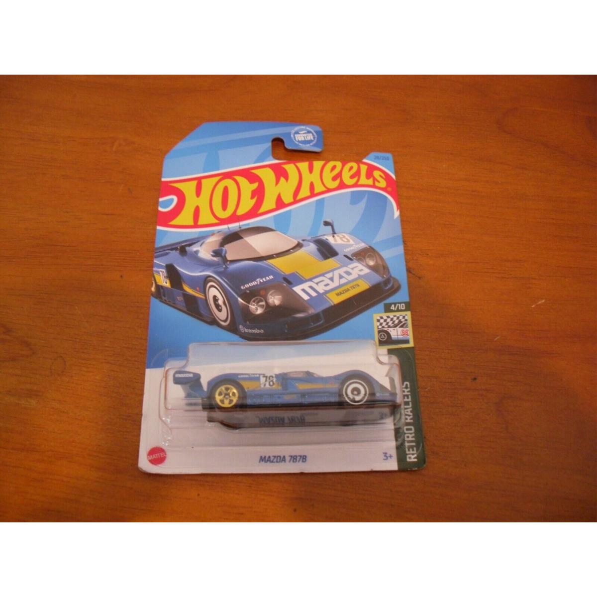 Hot Wheels Mazda 7878 Blue 4/10 Retro Racers A21