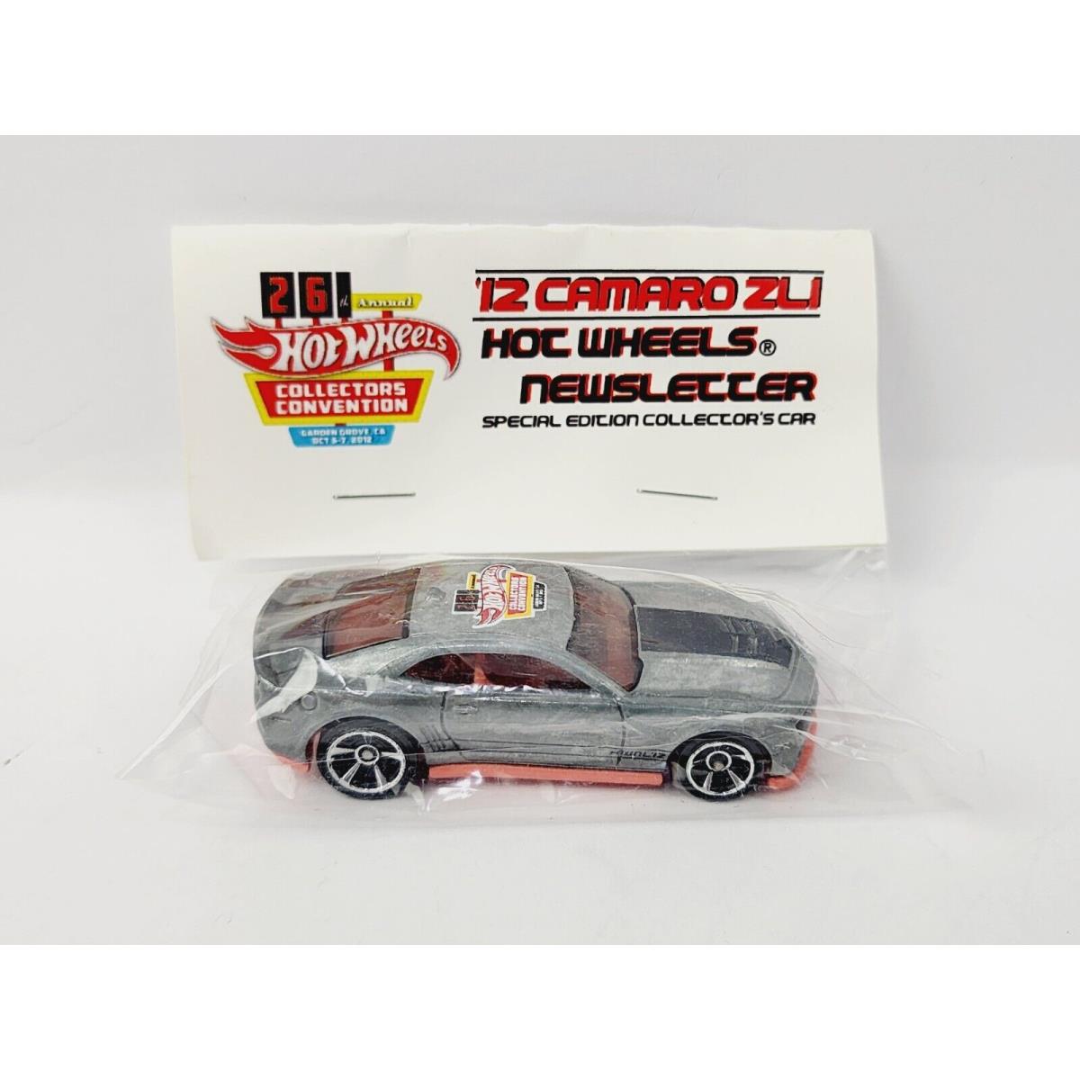 Hot Wheels 26TH Convention Sletter `12 Camaro ZL1 Zamac Very Nice WT252