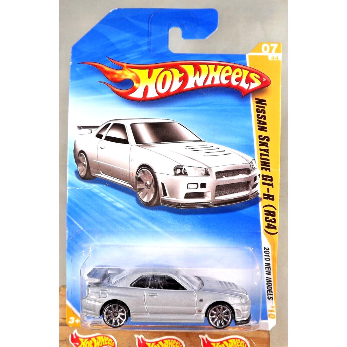 2010 Hot Wheels 7 Models 7/44 Nissan Skyline Gt-r R34 Gray W/chrome 10 Sp