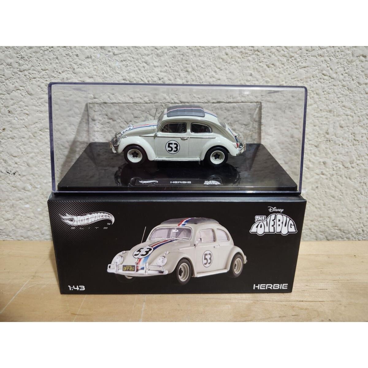 Hot Wheels Elite 1:43 Diecast Disney Herbie Lovebug VW Beetle BCK07 Monte Carlo