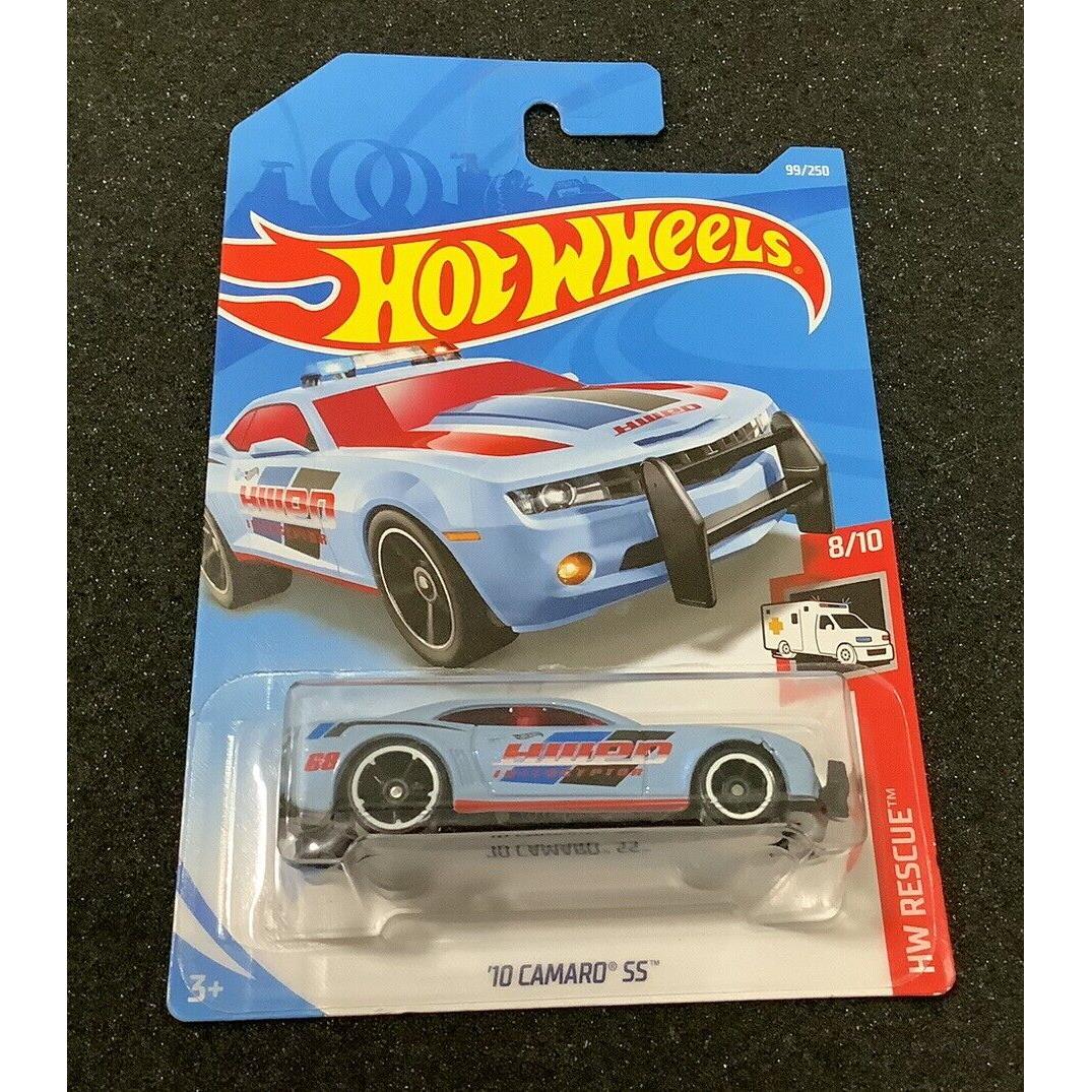 2019 Hot Wheels HW Rescue 10 Camaro SS Errors Clipped On Body Vvhtf