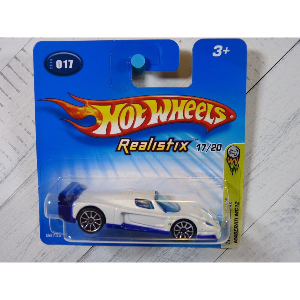 2005 Hot Wheels First Editions Maserati MC 12 Error 17/20 Short Card - Htf 1:64