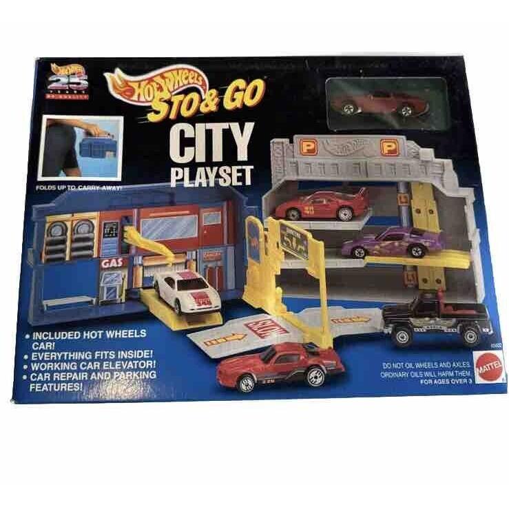 Hot Wheels Mattel Sto GO City Playset 65602 Nos 1993 Red Supra Rare