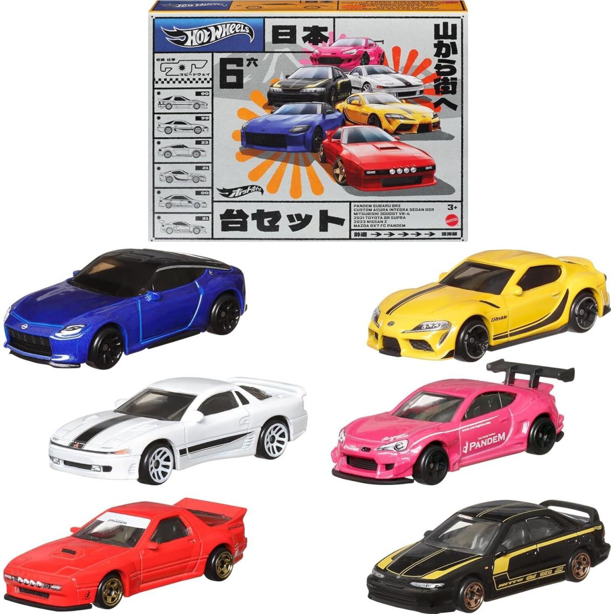 Hot Wheels Car Culture Premium Toy 6-Pack Set of 6 Die-cast 1:64