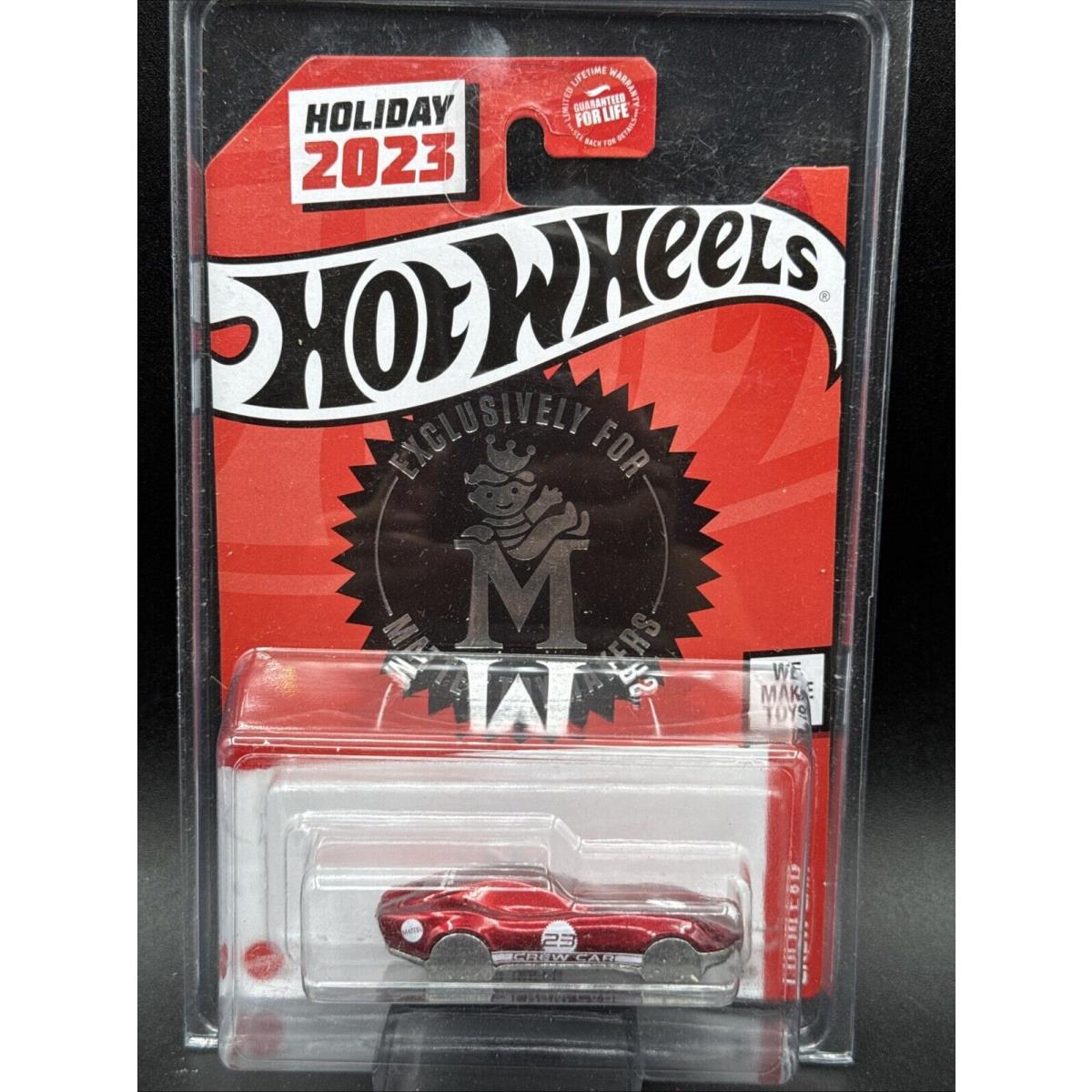 Holiday 2023 Hot Wheels Red M-racer Exclusive For Mattel Toymakers Employee Crew