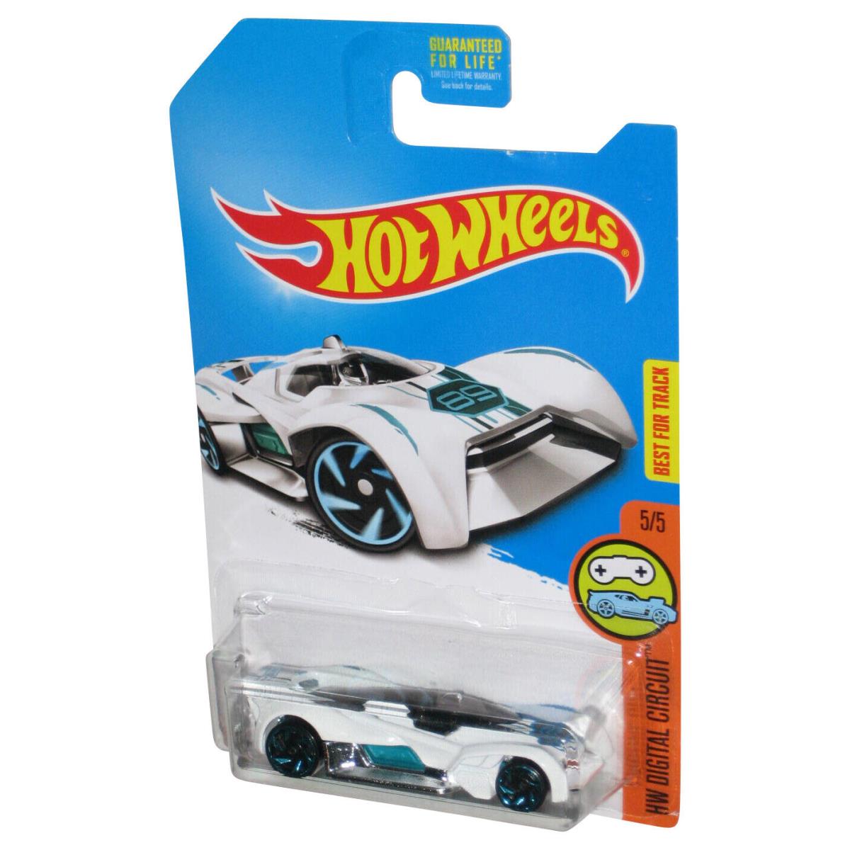 Hot Wheels HW Digital Circuit 2015 White Futurismo Car Toy 5/5