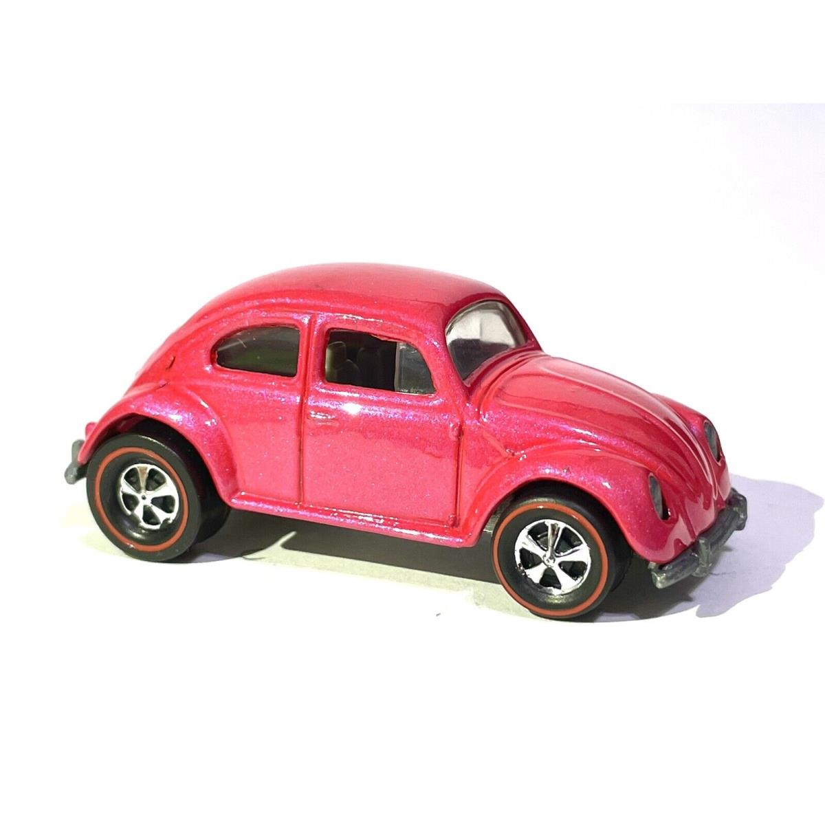 Hot Wheels Custom Made Redline Pearl Metallic Pink - VW Bug